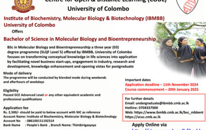 BSc in Molecular Biology and Bioentrepreneurship – External Degree